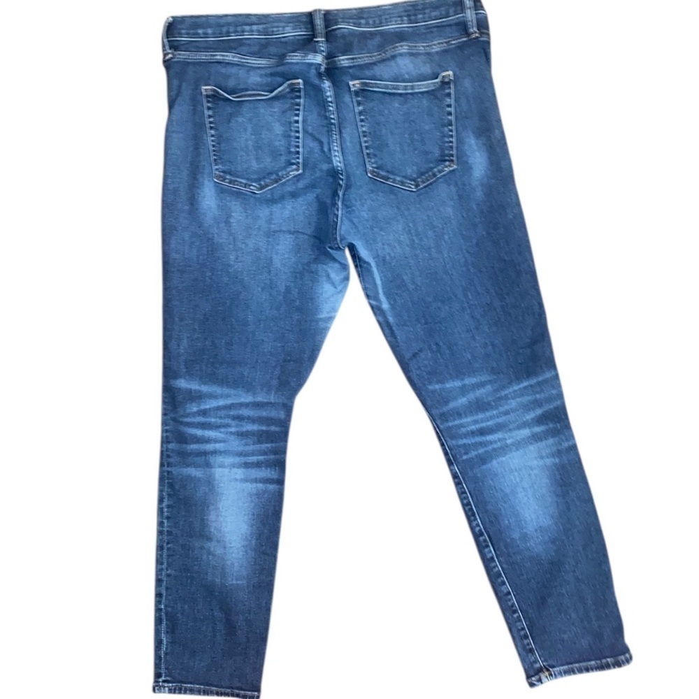 GAP 1969 True Skinny Jeans Slim Fit Mid Rise Stretch Denim Blue SIZE 34/18R - Picture 2 of 9